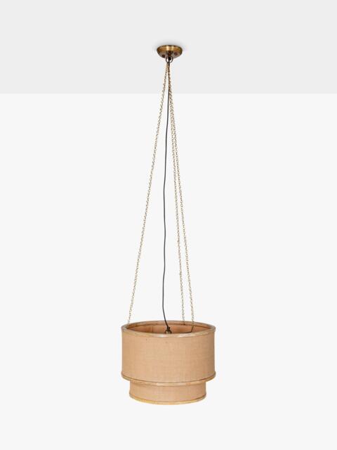 nkuku Darat Mango Wood and Jute Ceiling Light, Natural - image 1