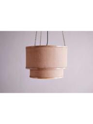 nkuku Darat Mango Wood and Jute Ceiling Light, Natural - thumbnail 3