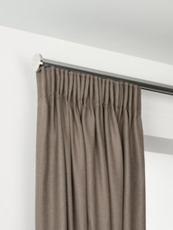 John Lewis Made to Order Select Gliding Curtain Pole with Disc Finial, Wall Fix, Dia.30mm - thumbnail 1