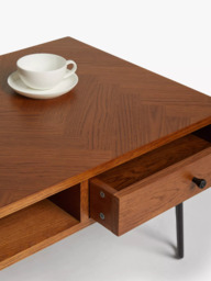 John Lewis Hairpin Coffee Table, Dark Oak - thumbnail 4