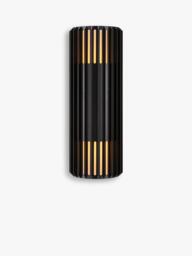 Nordlux Aludra Ribbed Outdoor Double Wall Light, Black - thumbnail 3