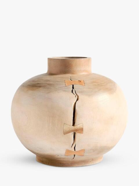 Pottery Barn Butterfly Joint Vase, Medium, Natural - image 1