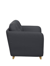 John Lewis Arlo Medium 2 Seater Leather Sofa Bed, Light Leg - thumbnail 3