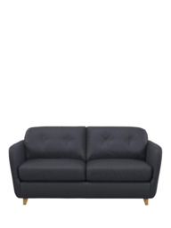 John Lewis Arlo Medium 2 Seater Leather Sofa Bed, Light Leg - thumbnail 5