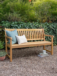 KETTLER Hampton 3-Seater Eucalyptus Wood Garden Bench - thumbnail 2