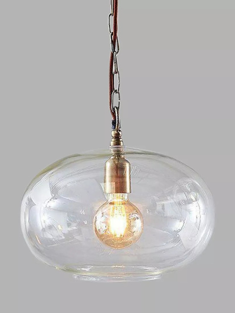 nkuku Otoro Glass Round Pendant Light, Small