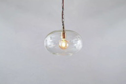 nkuku Otoro Glass Round Pendant Light, Small - thumbnail 3