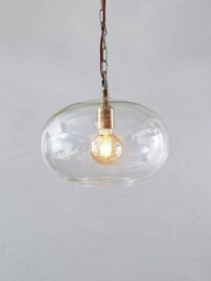 nkuku Otoro Glass Round Pendant Light, Small - thumbnail 2