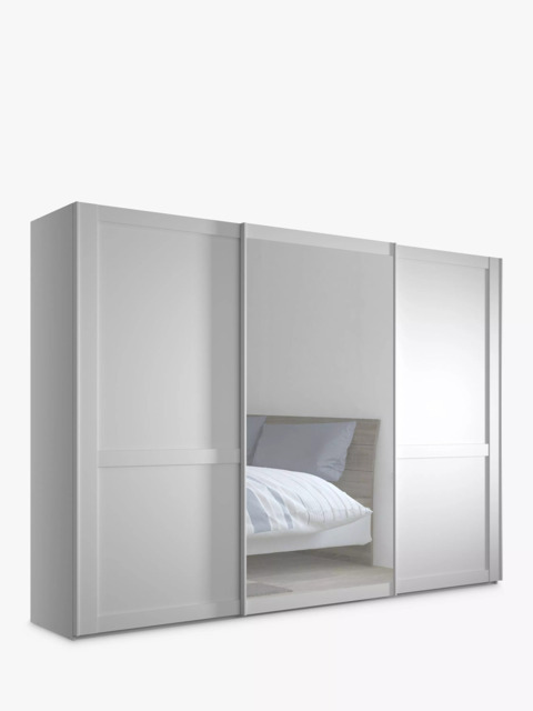 John Lewis Marlow 300cm Mirrored Sliding Door Wardrobe - image 1
