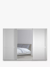 John Lewis Marlow 300cm Mirrored Sliding Door Wardrobe - thumbnail 2