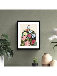 John Lewis La Poire 'Rose Coat' Framed Print & Mount, Pink/Green - thumbnail 2