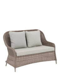 John Lewis Rye Woven Rattan 2-Seater Garden Sofa, Natural