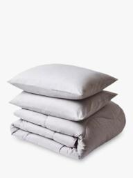 Night Lark Soft Weave Coverless Duvet, 10.5 Tog, Stone Grey - thumbnail 6