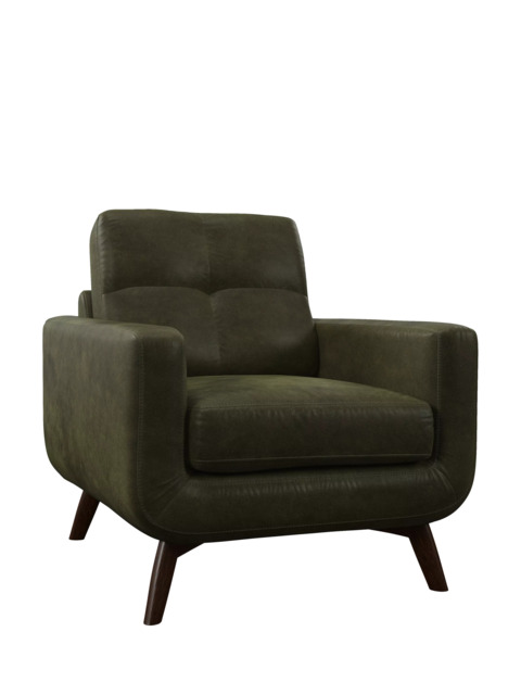 John Lewis Barbican Leather Armchair, Dark Leg - image 1