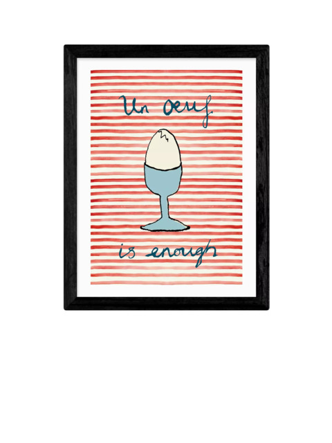 EAST END PRINTS Poet and Painter 'Un Oeuf' Framed Print - image 1