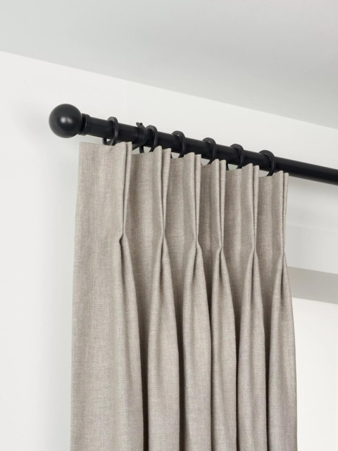 John Lewis Made to Order Select Curtain Pole with Rings and Ball Finial, Wall Fix, Dia.25mm - image 1
