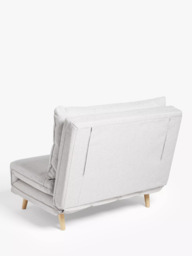 John Lewis Chair Bed, Light Leg, Cobble Grey - thumbnail 4