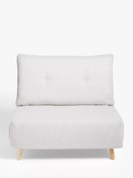 John Lewis Chair Bed, Light Leg, Cobble Grey - thumbnail 3
