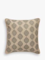 OKA Carthew Embroidered Cushion - thumbnail 1