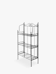 Fallen Fruits Folding 3 Tier Etagere Plant Stand, H109cm, Black - thumbnail 3