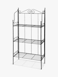 Fallen Fruits Folding 3 Tier Etagere Plant Stand, H109cm, Black - thumbnail 2