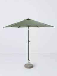 John Lewis Aluminium Wind-Up Parasol, 2.7m