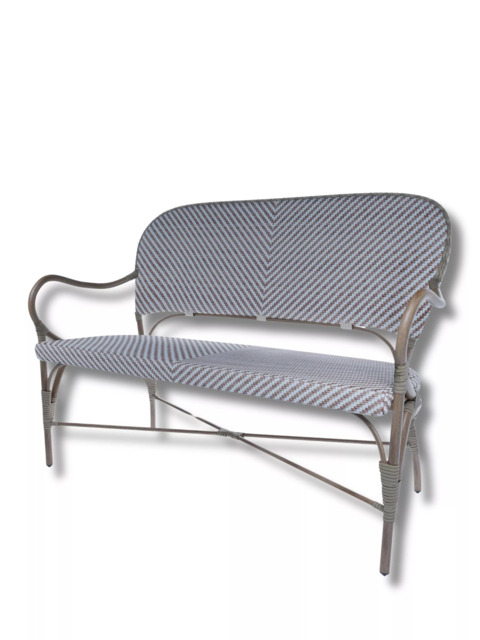 Laura Ashley Riviera 2-Seater Woven Garden Bench - image 1