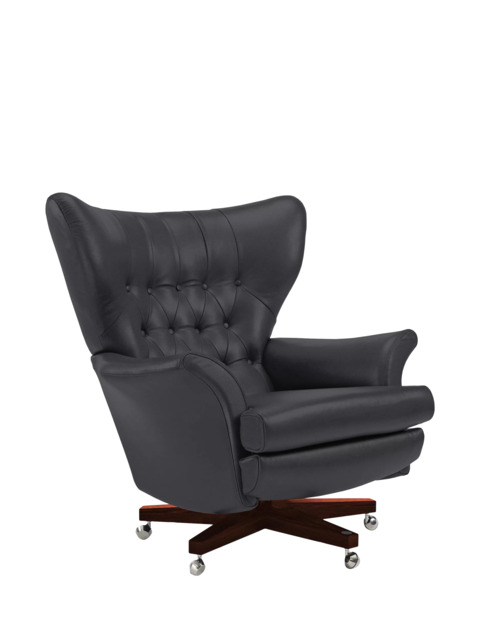 G Plan Vintage The Sixty Two Leather Swivel Armchair - image 1
