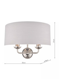 Laura Ashley Sorrento Double Wall Light - thumbnail 5