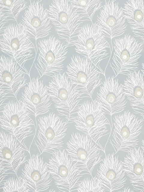 Harlequin Orlena Made to Measure Curtains or Roman Blind, Powder Blue/Gilver - image 1