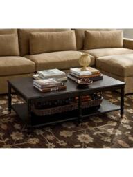 Pottery Barn Monroe Coffee Table, Warm Black - thumbnail 2