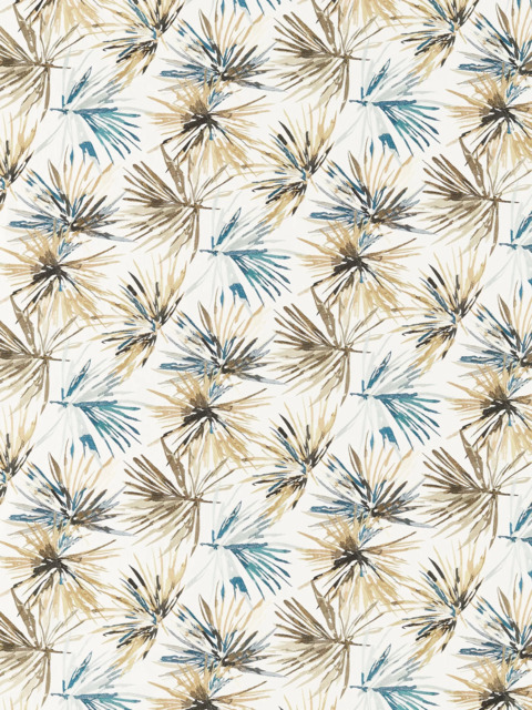 Harlequin Aucuba Made to Measure Curtains or Roman Blind, Ink/Gold - image 1