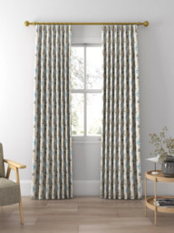 Harlequin Aucuba Made to Measure Curtains or Roman Blind, Ink/Gold - thumbnail 3