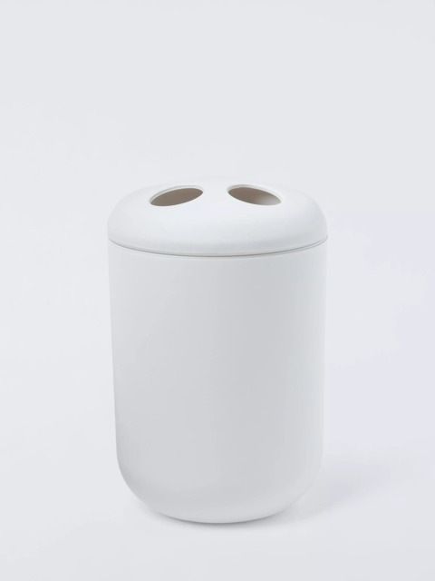John Lewis Essential Toothbrush Holder, White - image 1