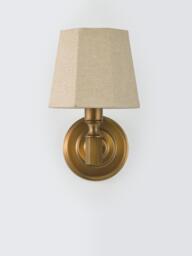 John Lewis Winchester Wall Light, Antique Brass - thumbnail 2