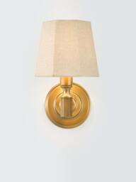 John Lewis Winchester Wall Light, Antique Brass - thumbnail 1
