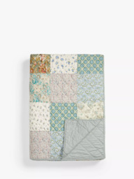 John Lewis Tilly Patchwork Quilt, Blue