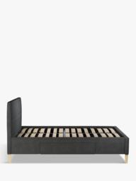 John Lewis Emily 2 Drawer Upholstered Bed Frame, Double - thumbnail 4