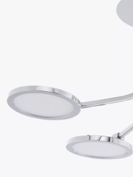 John Lewis Malmo LED Semi Flush Ceiling Light, Chrome - thumbnail 4