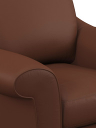 John Lewis Camber Leather Armchair, Light Leg - thumbnail 6