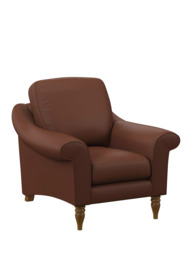 John Lewis Camber Leather Armchair, Light Leg - thumbnail 1