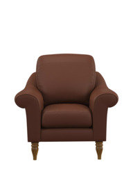 John Lewis Camber Leather Armchair, Light Leg - thumbnail 5