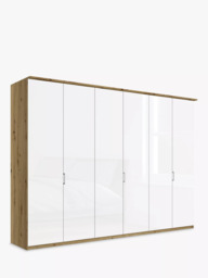 John Lewis Elstra 300cm Wardrobe with Glass Hinged Doors - thumbnail 2
