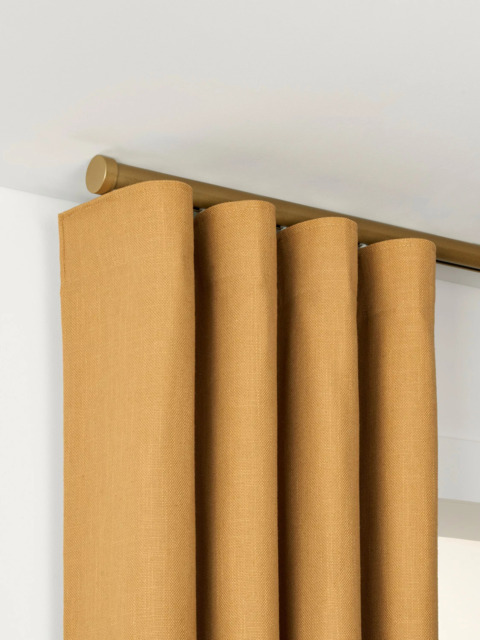 John Lewis Made to Order Select Curl Gliding Curtain Pole with Stud Finial, Ceiling Fix, Dia.30mm - image 1
