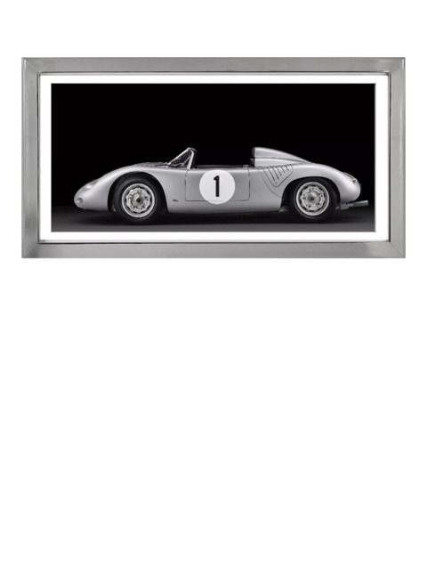 Brookpace Lascelles 'Porsche 718 RSK' Car Framed Print & Mount, 49 x 99cm, Black - image 1