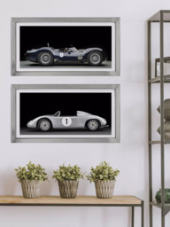 Brookpace Lascelles 'Porsche 718 RSK' Car Framed Print & Mount, 49 x 99cm, Black - thumbnail 2