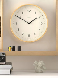 Newgate Clocks Mauritius Quartz Silent Sweep Bamboo Wall Clock, 38cm, Natural - thumbnail 3