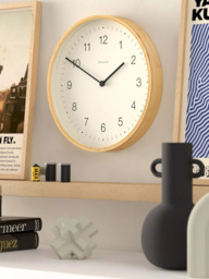 Newgate Clocks Mauritius Quartz Silent Sweep Bamboo Wall Clock, 38cm, Natural - thumbnail 4