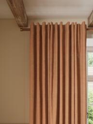 John Lewis Premium Linen Multiway Header Slot Top/Hidden Tab Voile Panel