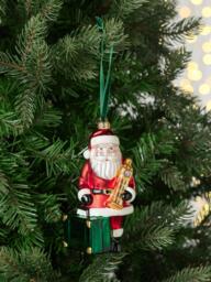 John Lewis Curate & Collect Santa with Suitcase Bauble, Multi - thumbnail 2